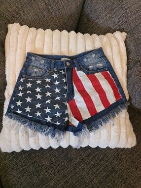 4th Of July Red White And Blue Womens Shorts